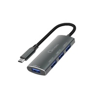 OXHORN AD-U31-H4B USB C 4-port Hub Black
