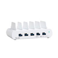 OXHORN NB-PD150D PD 150W 5-Port (5A+5C) Charging Dock with build-in rack