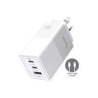 OXHORN NB-PD65CCAW PD GaN Charger 65W 3 Ports White