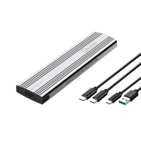 OXHORN UM-311S USB C 3.2 Gen 2 M.2 NVMe Enclosure Silver