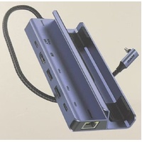 BENFEI 000492GY 6 in 1 Docking 1xHDMI 4K, 2xUSB-A 3.0, 1xUSB-C 3.0, 1xUSB-C PD, 1xRJ45