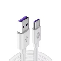 HP DHC-TC100 USB-A to USB-C Cable, Charge and Sync, 1M, White