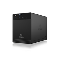 ICY BOX SINGLE enclosure for 4x HDD/SSD with USB 3.1 (Gen 2) Type-C interface and fan