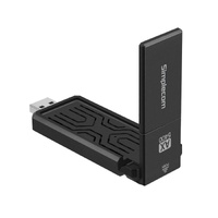 Simplecom NW812v2 AX5400 Tri-Band WiFi 6E USB Adapter with Foldable Antenna