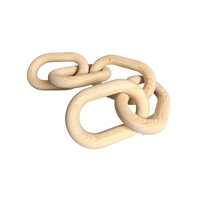 Wooden Chain Link Décor - Natural