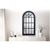 Window Style Mirror - Black Arch 70 CM x 130 CM