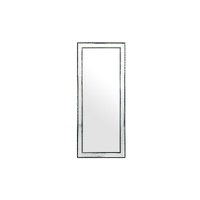 Medium Black Beaded Framed Mirror - 70cm x 170cm