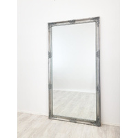French Provincial Ornate Mirror - ANTIQUE SILVER- X Large 100cm x 190cm