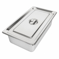 Commercial Stainless Steel GN 1/1 100mm Deep Gastronorm Bain Marie Buffet Steam Table Food Pan with Lid