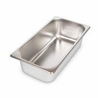 Commercial Stainless Steel GN 1/3 100mm Deep Gastronorm Bain Marie Buffet Steam Table Food Pan