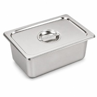 Commercial Stainless Steel GN 2/3 150mm Deep Gastronorm Bain Marie Buffet Steam Table Food Pan with Lid