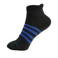 Gripperz Anklet Non Slip Socks - Medium / Black Racer