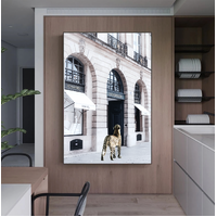 Interior Ave - Catwalk - 90cm x 60cm White Framed Artwork
