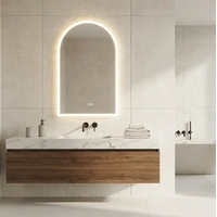 Interior Ave - 90 x 60cm Arched LED Bathroom Mirror