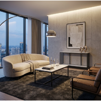 Interior Ave - Monaco Rectangle Coffee Table - White Marble Stone