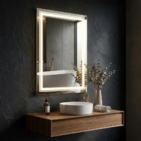 Interior Ave - 50 x 70cm Rectangle Frameless LED Bathroom Mirror