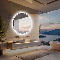 Interior Ave - 80cm Round Frameless LED Bathroom Mirror