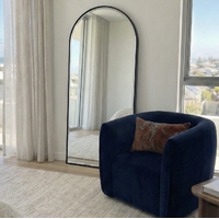 Interior Ave - Halo Arched Floor Length Mirror – Black | Signature Series