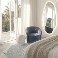 Interior Ave - Jewel Irregular LED Wall Mirror – Backlit Statement Mirror