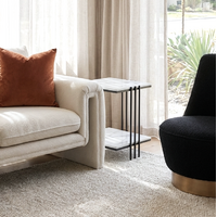 Interior Ave - Milano Black Square Side Table