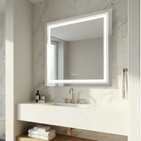 Interior Ave - 80 x 80cm Square Frameless LED Bathroom Mirror