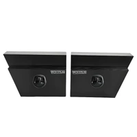 Under Tray Tool Box Underbody Pair Set 600mm Black Aluminium