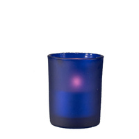 40 Pack Blue Frosted Glass Votive Tealight Candle Holders House Party Centerpiece Xmas Wedding Decor Glass Candlestick Party Decorations Bridal Baby S