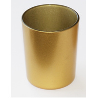 10 Pack Matt Gold Glass Votive Candle Holders Table Centreoieces  Xmas Wedding Anniversary Event Recption Party Function or Home Decor
