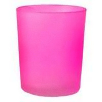 20 Pack Pink Frosted Glass Votive Tealight Candle Holders House Party Centerpiece Xmas Wedding Decor Glass Candlestick Party Decorations Bridal Valent