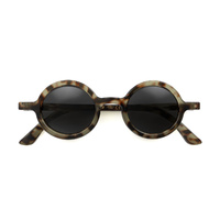 London Mole Moley Sunglasses Gloss Grey Tortoise Shell / Black