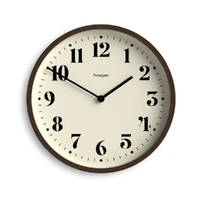 Newgate Number Four Theatre Wall Clock-Faux Dark Wood