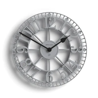 Newgate Warehouse Wall Clock-Clockwork Grey