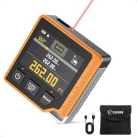 Laser Measuring Tool, 262ft Laser Measure with Digital Angle Finder & Level, Magnetic Rechargeable Laser Measurement Tool with 2.4'' Color Backlit Dis