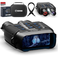 CIGMAN 4K Night Vision Binoculars, 3.99" Large HD Display, 58MP Night Photos, 5000mAh Battery, IP65 Waterproof, 5X Zoom, 32GB Card Included