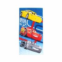 Boys Cartoon Cute Cotton Beach Towel 70 x 140 cm Lighting McQueen Team 95