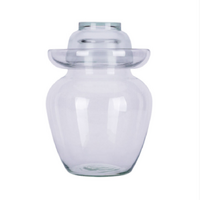 Premium Chinese and Korean Fermentation Pickle Glass Jar Kimchi Sauerkraut Canisters & Jars Huge 10L
