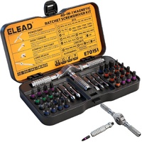 ELEAD 40in1 Ratchet Screwdriver Set Magnetic Precision Bits Adjustable T Handle