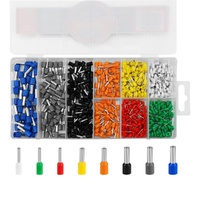 HORUSDY 575-Piece Wire Ferrules Kit Insulated Pin Terminals Copper Crimp Connectors Assortment with Storage Case