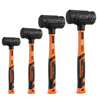 HORUSDY 4-Piece Dead Blow Hammer Set, Rubber Malllet (0.5lb, 1lb, 2lb, 3lb) – One-Piece Molded Body