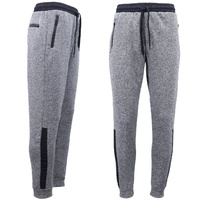 Mens Joggers Trousers Gym Sport Casual Sweat Track Pants Cuffed Hem w Zip Pocket, Navy, XS