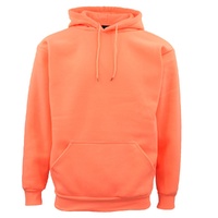 Adult Unisex Men's Basic Plain Hoodie Pullover Sweater Sweatshirt Jumper XS-8XL, Peach, M