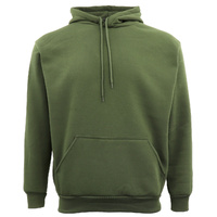 Adult Unisex Men's Basic Plain Hoodie Pullover Sweater Sweatshirt Jumper XS-8XL, Olive, XS