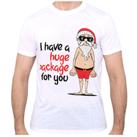 New Funny Adult Xmas Christmas T Shirt Tee Mens Womens 100% Cotton Jolly Ugly, I Have A Huge Package For You, 3XL