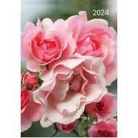 Roses - 2024 A5 Padded Cover Diary Premium Planner Book Christmas New Year Gift