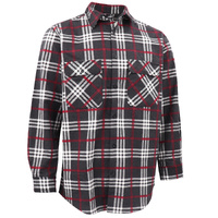 Men's 100% Cotton Flannelette Shirt Long Sleeve Plaid Check Flannel w Pockets, Shadow Glen Plaid, 3XL