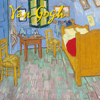 Van Gogh - 2025 Square Wall Calendar Arts 16 Months Premium Planner Gift