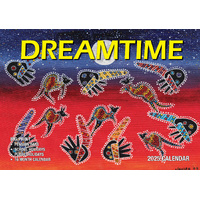 The Dreamtime - 2025 Rectangle Wall Calendar 16 Months Aboriginal Art New Year