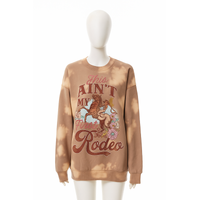Mineral Wash Graphic Sweatshirt Mocha S