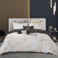 Adana Reversible King Size Bed Quilt/Duvet Cover Set