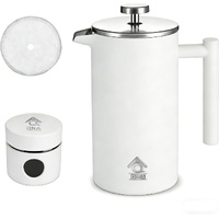 French Press Coffee Maker 350ml with Coffee Bean Can + Extra Filter Gift Set